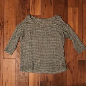 Knit, cold-shoulder top
